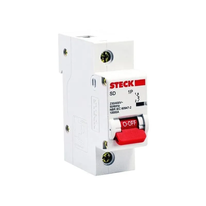 Disjuntor 1P 100A C 3Ka 230V sdd1C100 - Steck